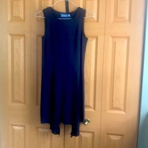 Vera Wang minimalist navy dress